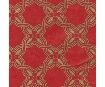 Nepaali paber MUSTRIGA 50x75cm - ornament 1, punane